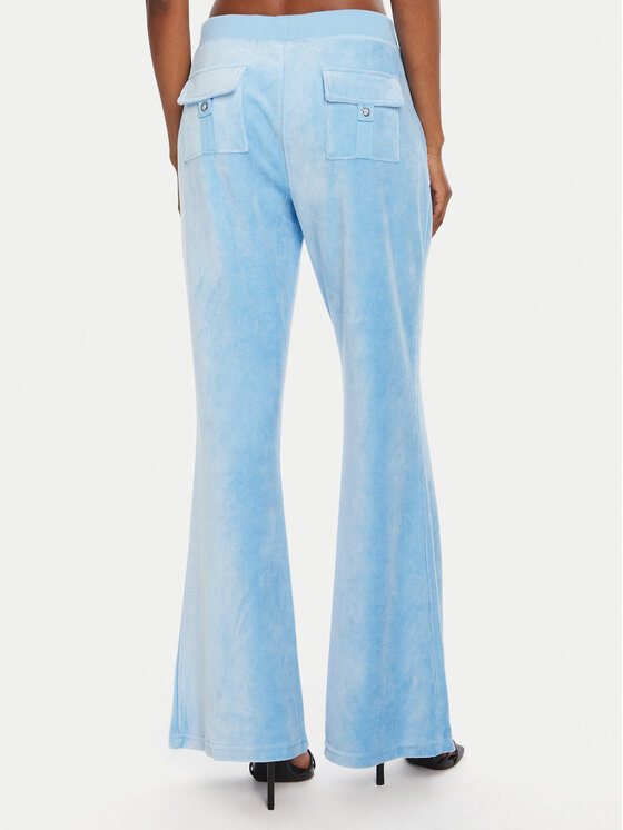 Juicy Couture Juicy Couture Spodnji del trenirke Caisa JCSEBJ008 Modra Slim Fit
