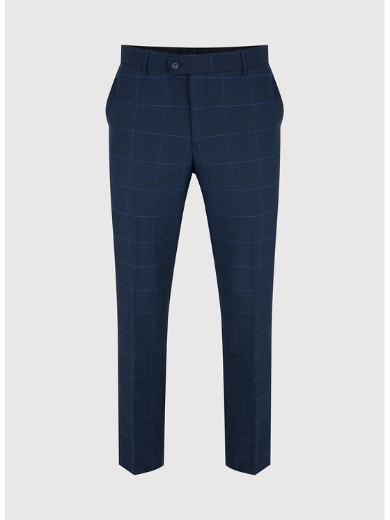 Pako Lorente Pako Lorente Spodnie garniturowe P22SF-6G-014 Granatowy Slim Fit