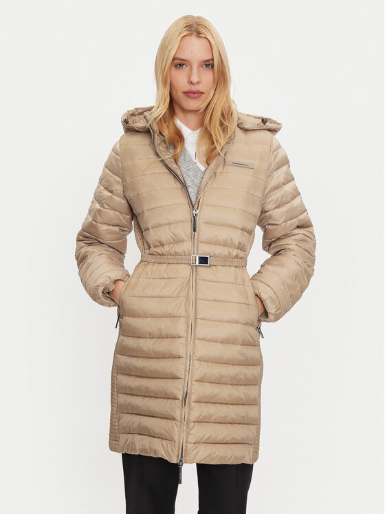 Calvin Klein Giubbotto invernale K20K208011 Beige Slim Fit, taglia : XS