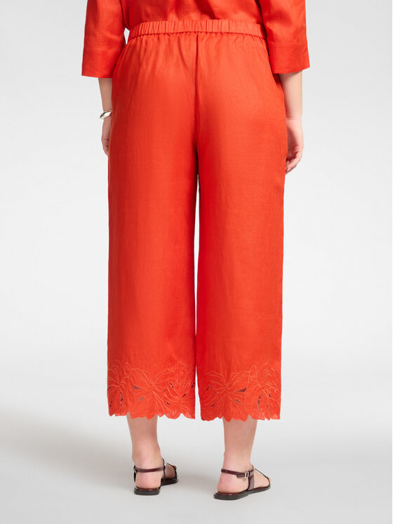 Elena Mirò Elena Mirò Pantaloni di tessuto P003P000489N027 Arancione Regular Fit
