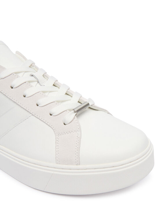 Calvin Klein Calvin Klein Sneakersy Classic Cupsole Laceup Tape Lth YM0YM01430 Biela