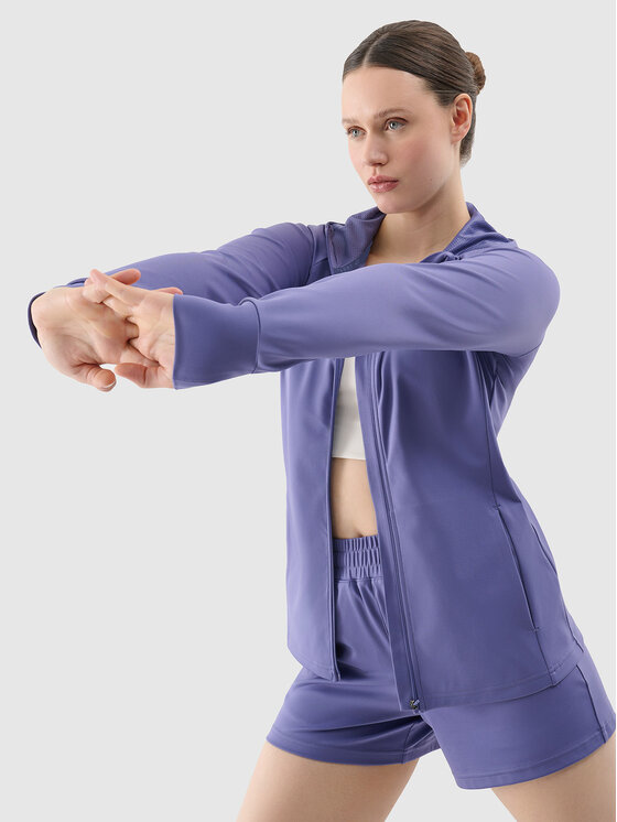 4F 4F Bluza techniczna 4FRSS25TFSWF467-62S Niebieski Regular Fit