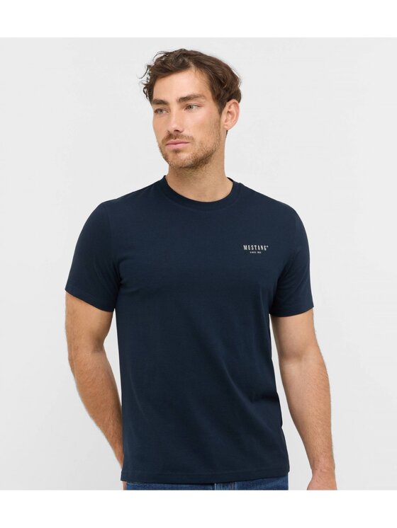 Mustang Mustang T-shirt Style Austin Blu scuro Regular Fit