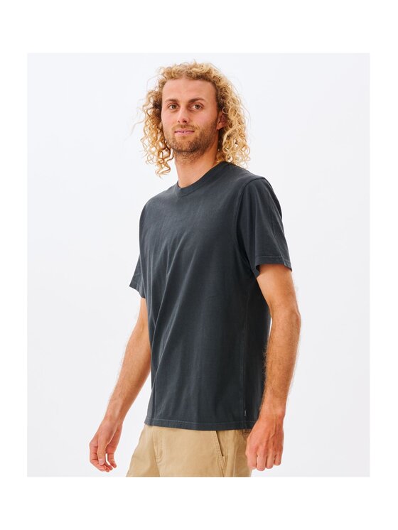 Rip Curl Rip Curl T-Shirt Plain Wash Tee Czarny Relaxed Fit