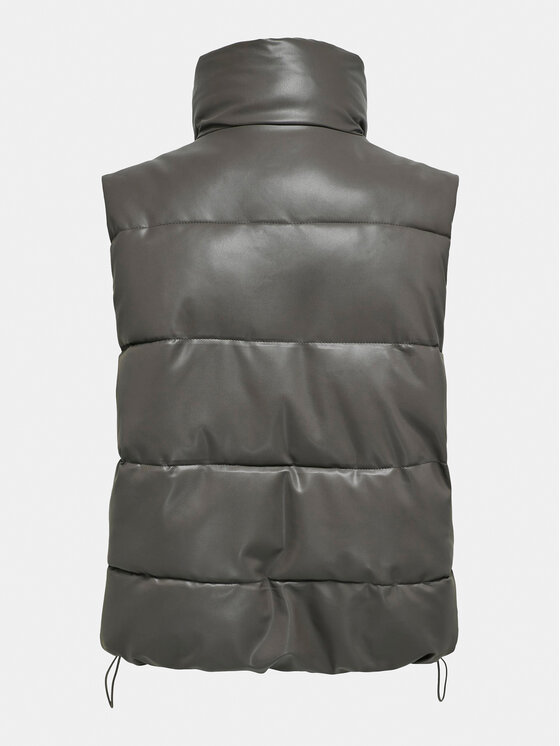 ONLY ONLY Αμάνικο Μπουφάν Anja 15316064 Γκρι Regular Fit