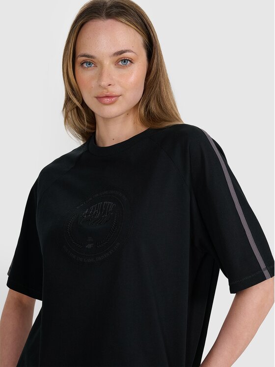4F 4F T-shirt 4FRSS25TTSHF2791-20S Nero Oversize