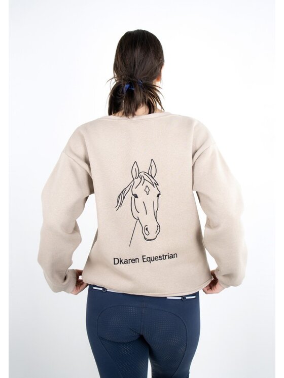 DKaren Sport DKaren Sport Bluza EQ001 Beżowy Classic Fit