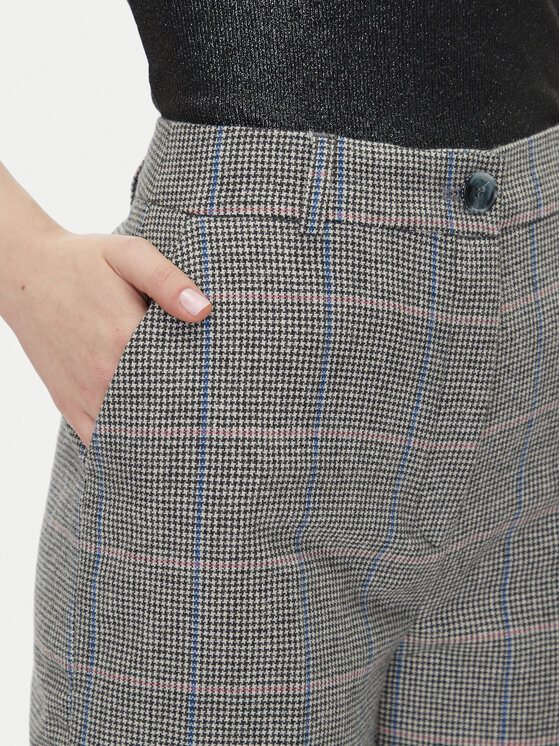 Pepe Jeans Pepe Jeans Medžiaginės kelnės PL211799 Pilka Straight Fit