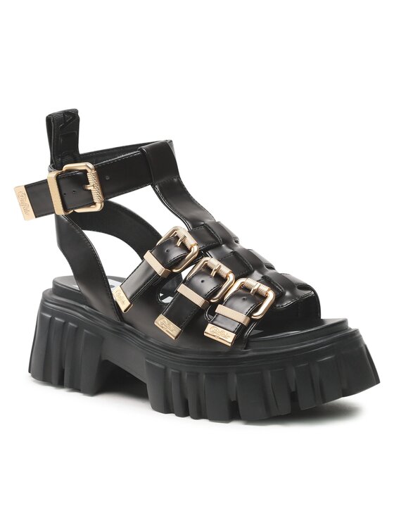 Buffalo Lion Pierce Sandali Donna - Nappa Vegana Con Memory Foam E Suola Chunky
