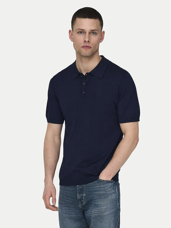 Only & Sons Polo Majica Wyler 22022219 Mornarsko Modra Regular Fit