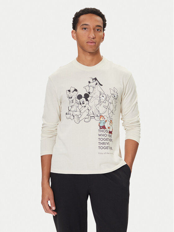 United Colors Of Benetton United Colors Of Benetton Μπλούζα πιτζάμας 3VR54M025 Μπεζ Regular Fit