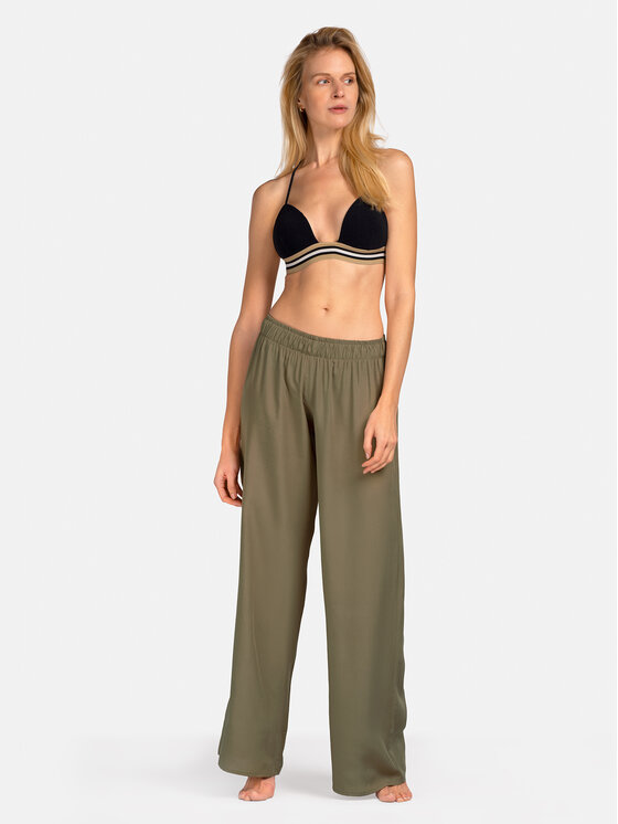 Miss Lou Miss Lou Bikini pezzo sopra G-AB2-CZ Nero