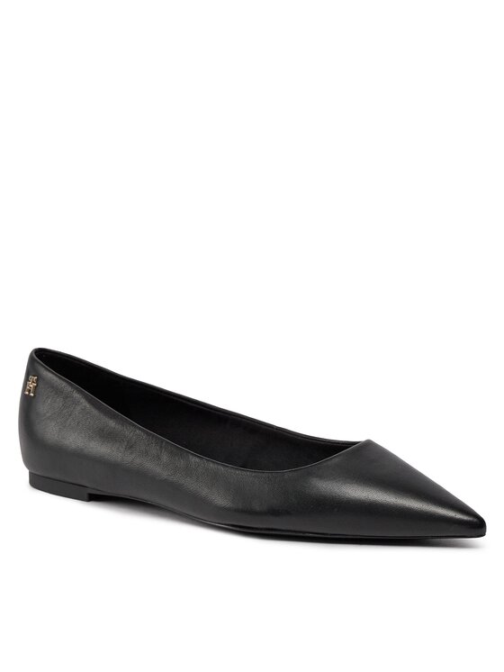 Tommy Hilfiger Tommy Hilfiger Baleríny Essential Pointed Ballerina FW0FW07863 Čierna