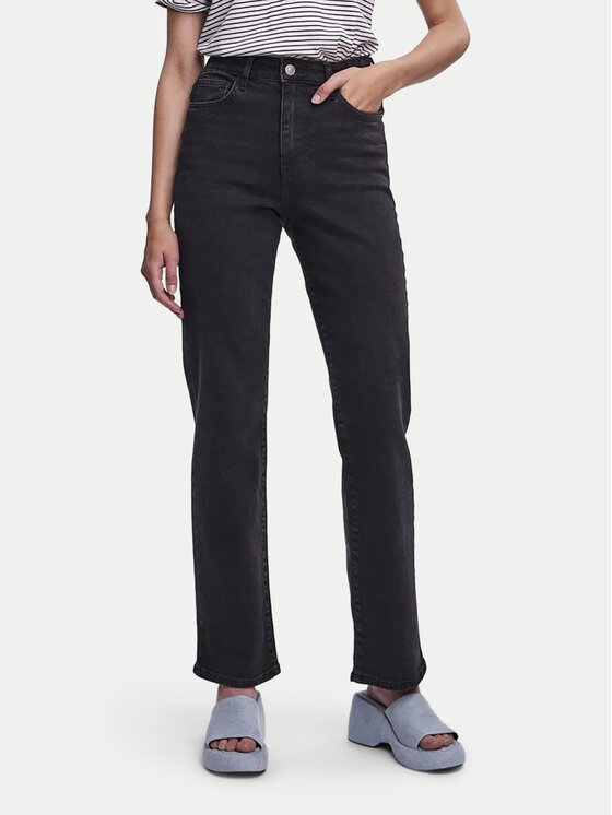 Pieces Pieces Blugi Kelly 17147294 Negru Straight Fit