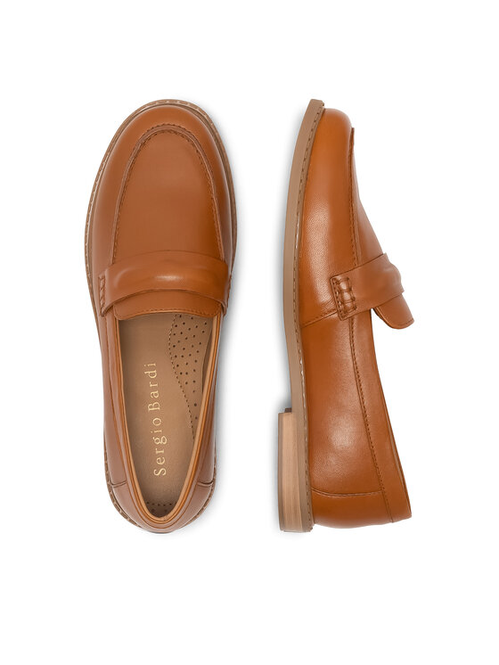 Sergio Bardi Sergio Bardi Лофери WI32-D1070-02SB Коричневий