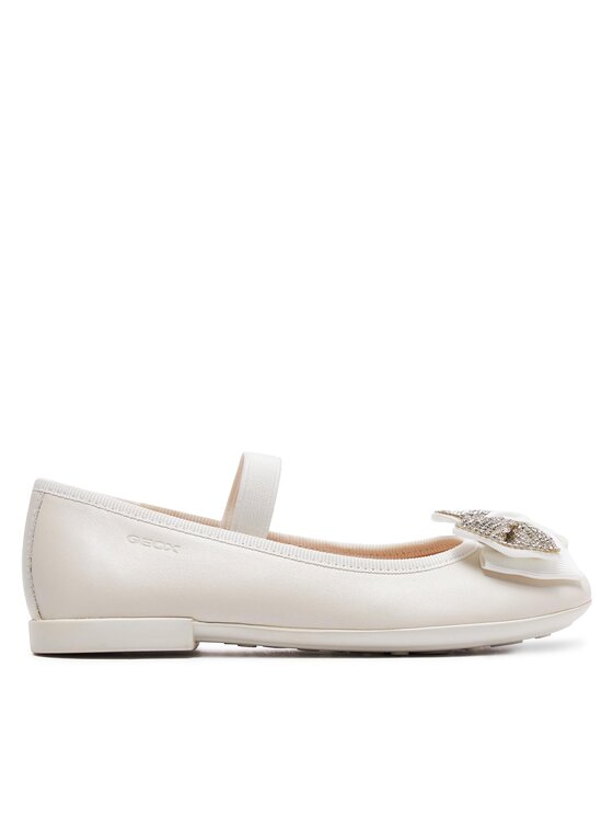 Geox Ballerine Jr Plie' J8455D 00044 C1000 S Bianco, taglia : 29