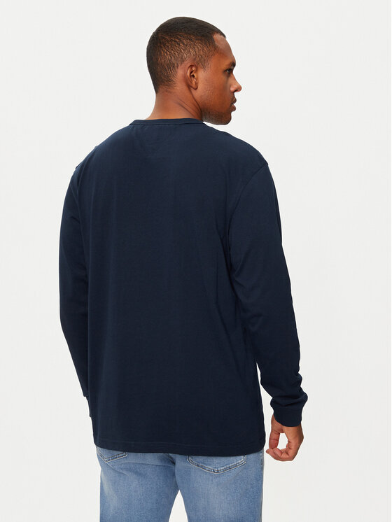 Tommy Jeans Tommy Jeans Тениска с дълъг ръкав DM0DM18436 Тъмносин Regular Fit
