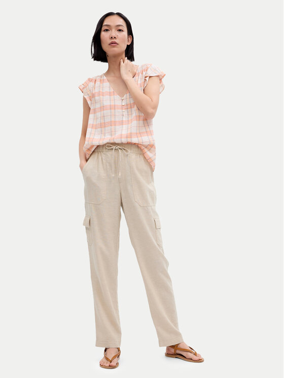 Gap Gap Hlače 549334-00 Bež Regular Fit