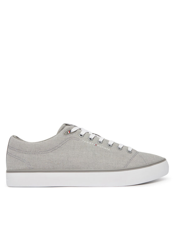 Tommy Hilfiger Tommy Hilfiger Sneakers aus Stoff Th Hi Vulc Core Low Chambray FM0FM05818 Grau