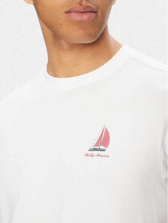Helly Hansen Helly Hansen Marškinėliai Shoreline 54601 Balta Regular Fit