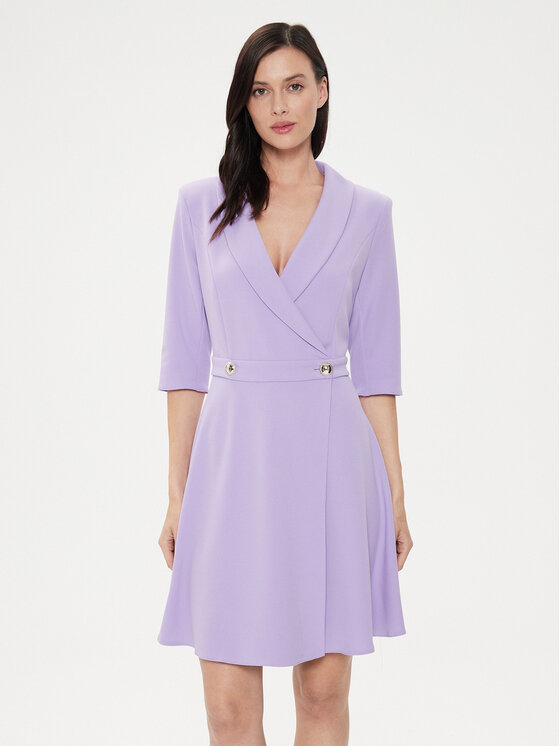 Rinascimento Abito da cocktail CFC0118280003 Viola Regular Fit, taglia : S