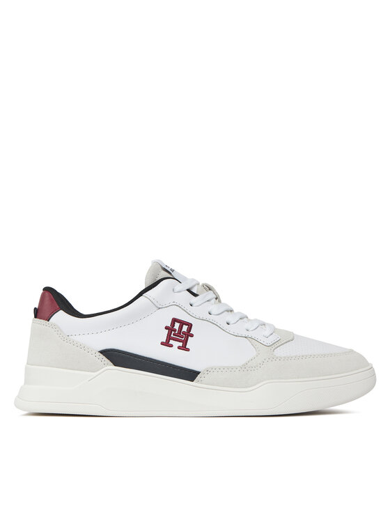 Tommy Hilfiger Snīkeri Elevated Cupsole Lth Mix FM0FM04929 Balts