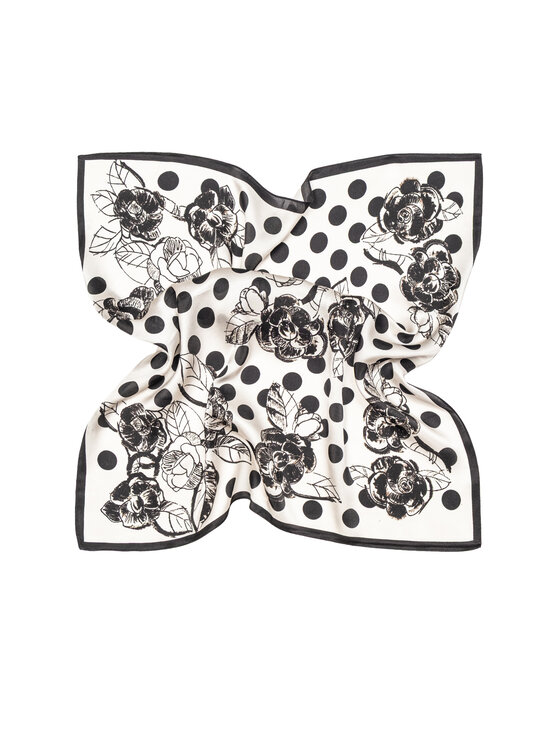 ALLORA BE UNIQUE ALLORA BE UNIQUE Foulard jedwabna Bianco