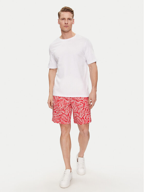 United Colors Of Benetton United Colors Of Benetton Szorty materiałowe 4A5MU900L Czerwony Regular Fit