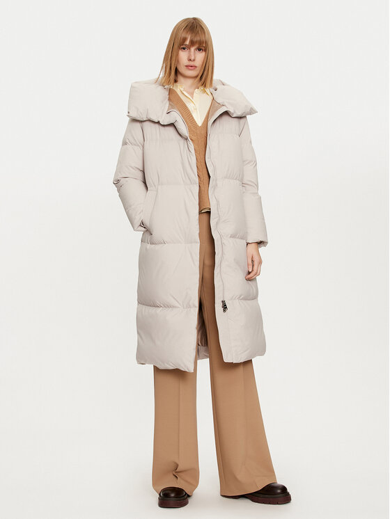 Hetregó Hetregó Μπουφάν πουπουλένιο Valery 8N691 Μπεζ Loose Fit