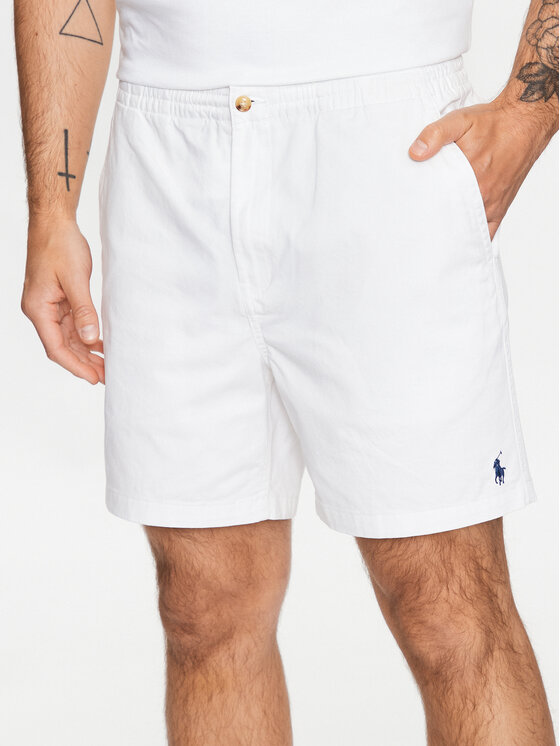 Polo Ralph Lauren Polo Ralph Lauren Kratke hlače iz tkanine 710644995042 Bela Regular Fit