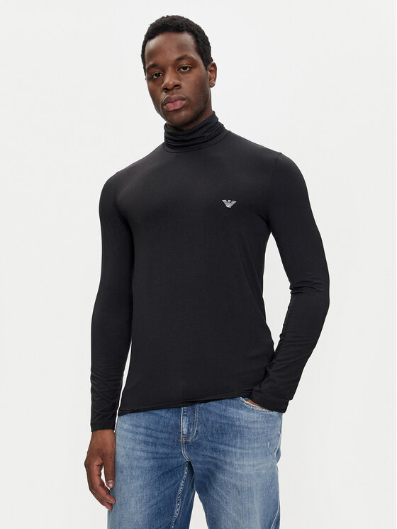 Emporio Armani Underwear Emporio Armani Underwear Rollkragenpullover 112066 4F511 00020 Schwarz Slim Fit