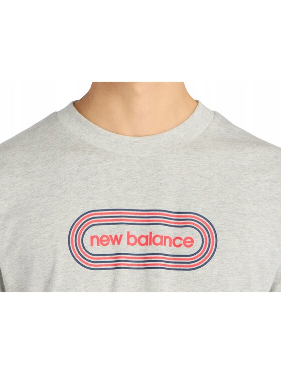 New Balance New Balance T-Shirt MT61C48BAG Szary Standard Fit