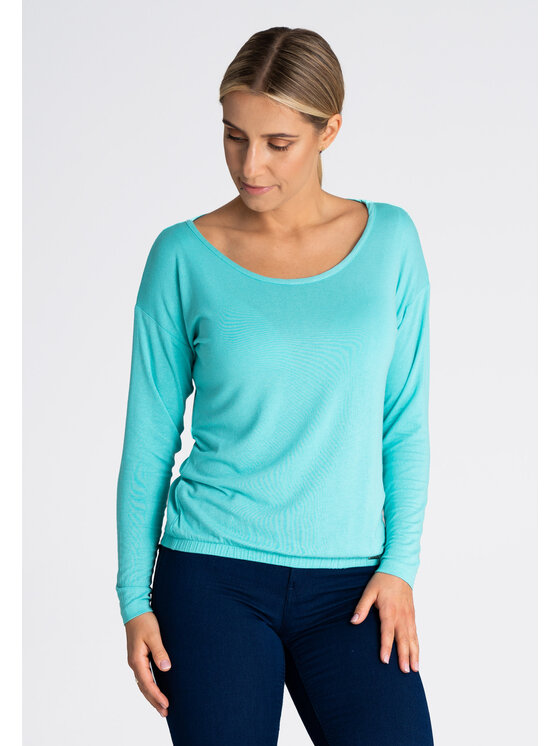 FIGL FIGL Bluzka M981 Zielony Regular Fit