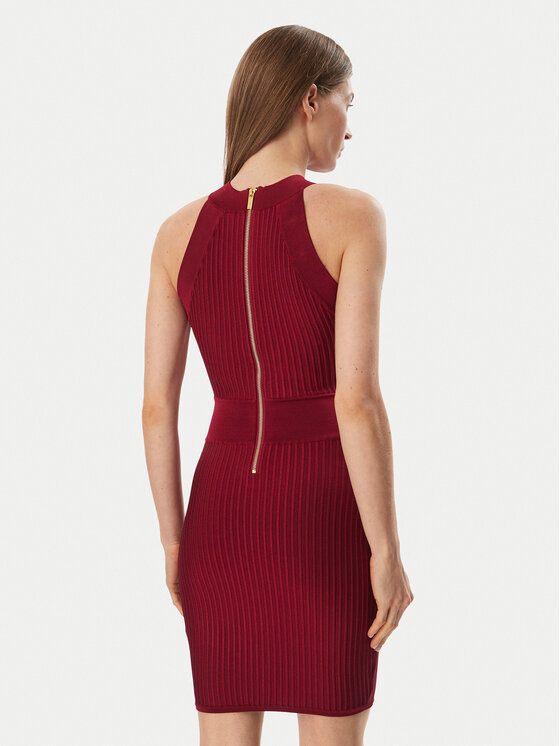 Marciano Guess Marciano Guess Úpletové šaty G6BK15 Z1581 Tmavo červená Slim Fit