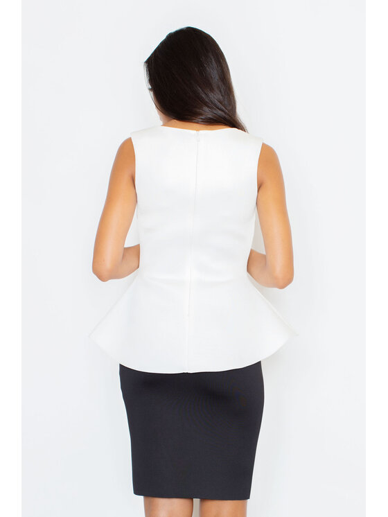 FIGL FIGL Blúzka M352 Écru Regular Fit