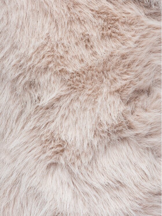 Ombre Ombre Futro OW-FR-E0002 Beżowy Relaxed Fit