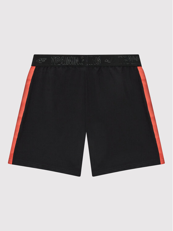 4F 4F Pantaloncini sportivi HJL22-JSKMTR002 Nero Regular Fit