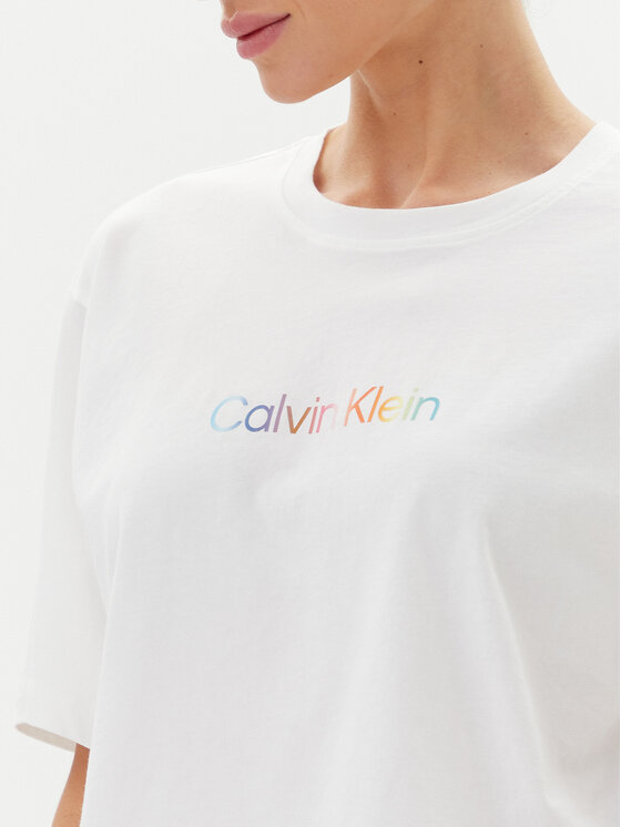 Calvin Klein Underwear Calvin Klein Underwear Tričko LV00QS7470 Biela Boxy Fit