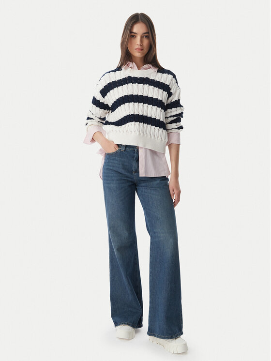 Tommy Jeans Tommy Jeans Pulover DW0DW22926 Mornarsko modra Loose Fit