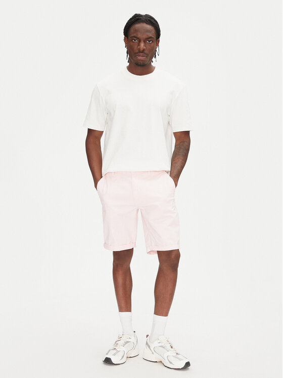 Tommy Jeans Tommy Jeans Шорти от плат Scanton DM0DM21950 Розов Slim Fit