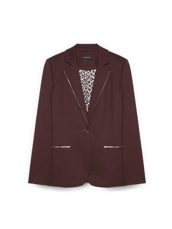 Fiorella Rubino Fiorella Rubino Giacca di transizione Q535T000218N022 Marrone Regular Fit