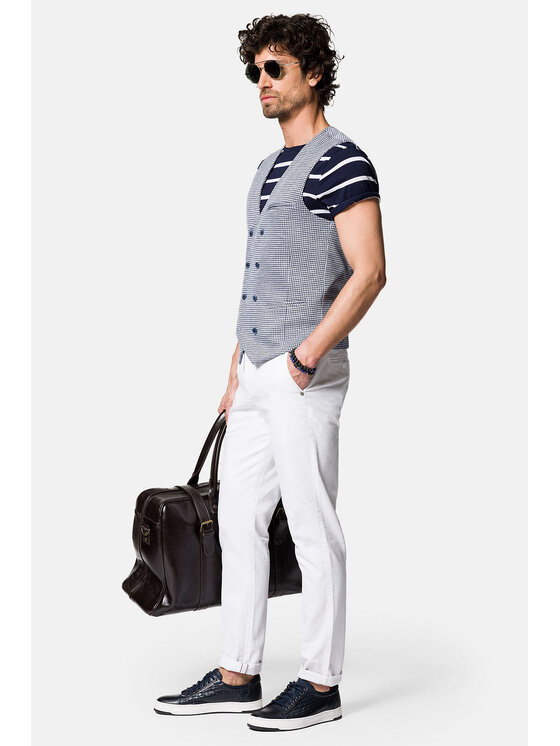Lancerto Lancerto Kamizelka Monteria KA131123000010 Niebieski Slim Fit