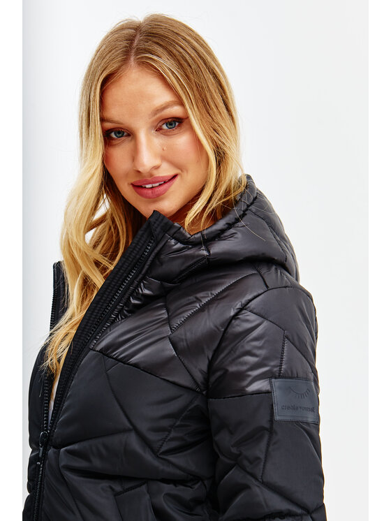 NAOKO NAOKO Kurtka zimowa Iceberg Midnight Traveller Czarny Regular Fit