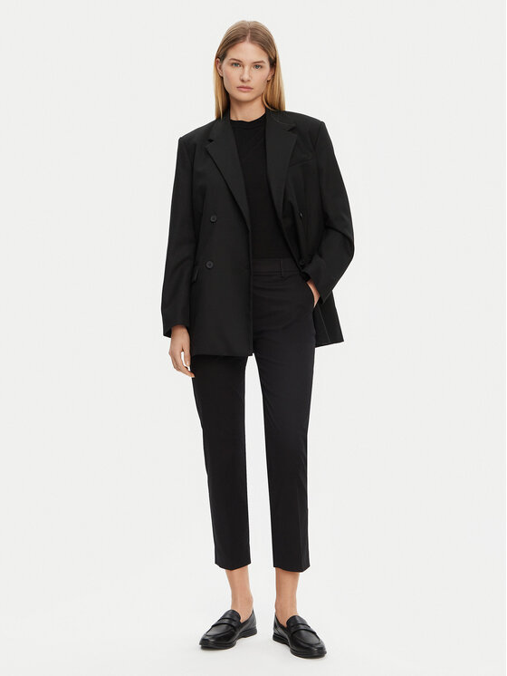 Weekend Max Mara Weekend Max Mara Pantaloni chino Cecco 2515131042 Nero Slim Fit