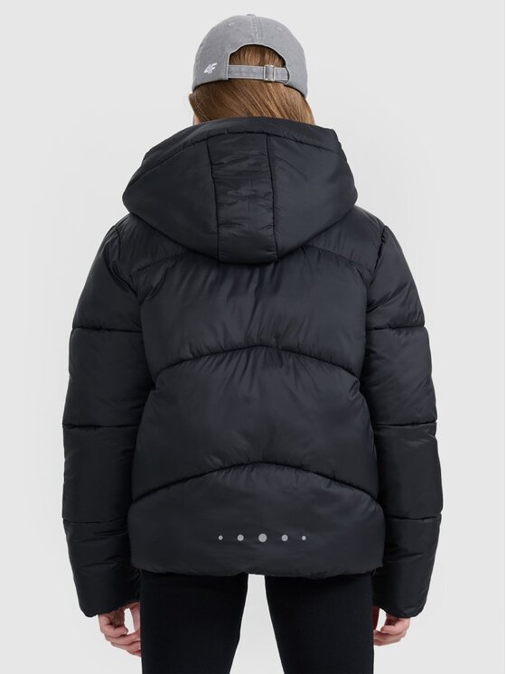 4F 4F Kurtka puchowa 4FJRAW25TDJAF0817-20S Czarny Regular Fit