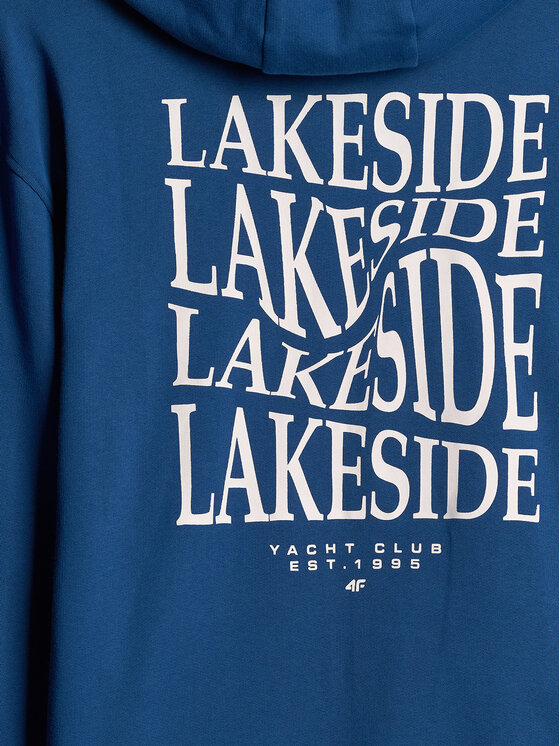 4F 4F Bluza LAKESIDE ESCAPE Niebieski Regular Fit