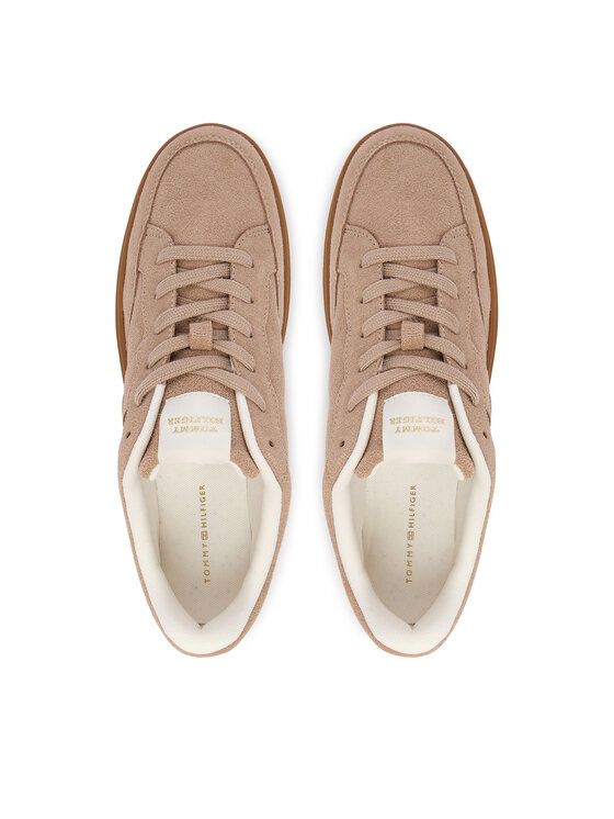 Tommy Hilfiger Tommy Hilfiger Superge Th Heritage Court Sneaker Suede FW0FW09266 Bež