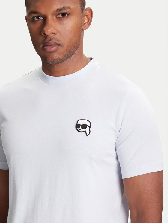 KARL LAGERFELD KARL LAGERFELD T-Shirt 755710 553224 Turkusowy Slim Fit