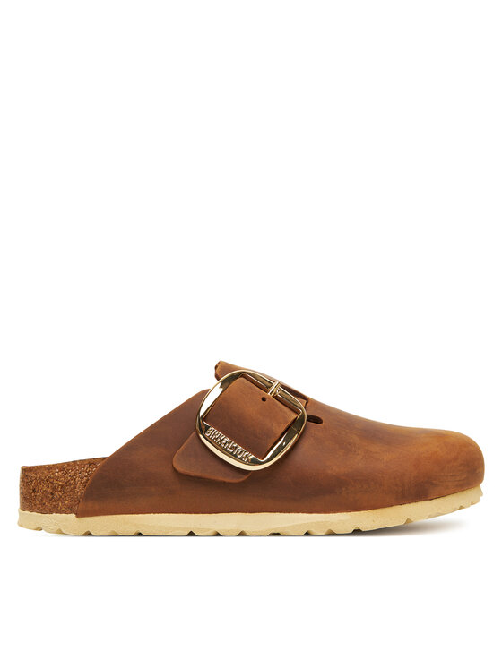 Birkenstock Birkenstock Klapki Boston Big Buckle Hex 1030446 Brązowy