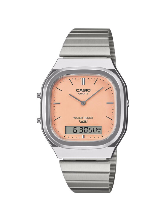 Casio Casio Zegarek 4549526425660 Srebrny